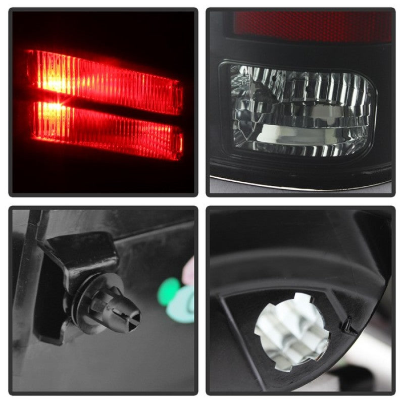 Spyder Dodge Ram 1500 09-14 LED Tail Lights Incandescent- Blk Smke ALT-YD-DRAM09-LED-BSM - eliteracefab.com