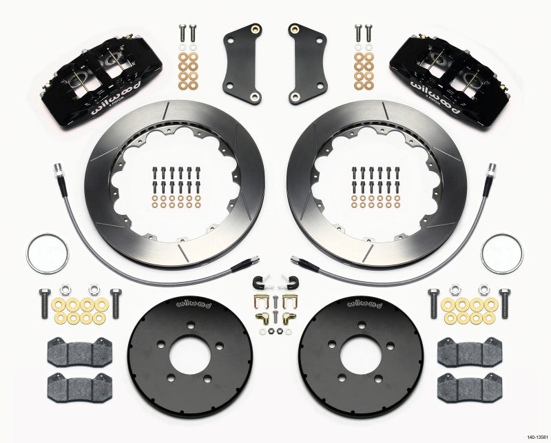 Wilwood Dynapro 6 Front Hat Kit 12.88in 2005-Up Mazda 3 w/ Lines Wilwood