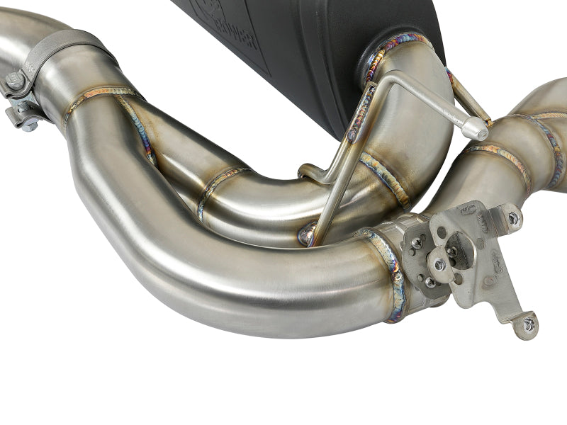 aFe MACH Force-Xp 2-1/2in SS Axle Back Exhaust w/Polished Tips 15+ BMW M3/M4 (F80/F82) L6 3.0L (tt) aFe