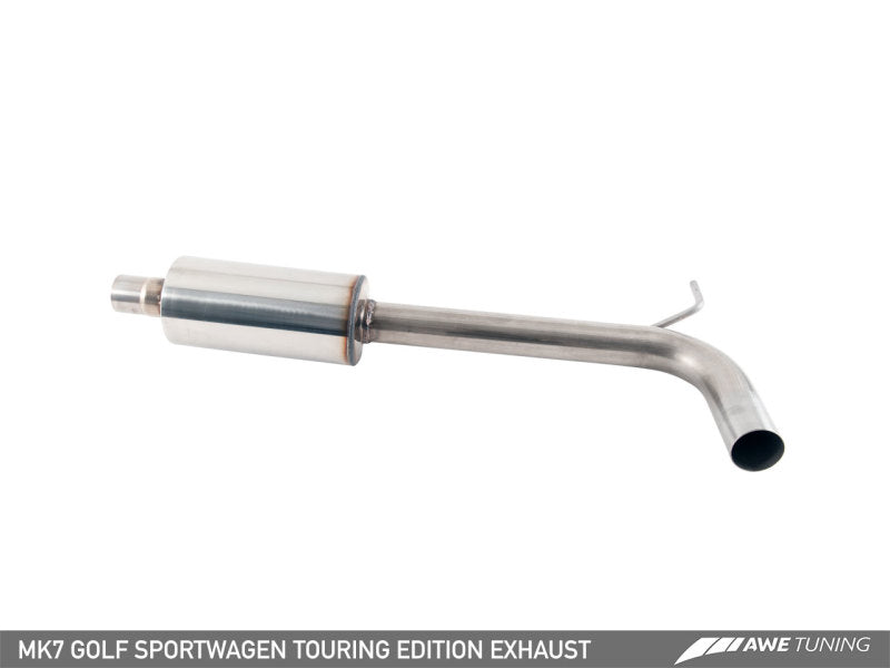 AWE Tuning VW MK7 Golf SportWagen Touring Edition Exhaust w/Chrome Silver Tips (90mm) - eliteracefab.com
