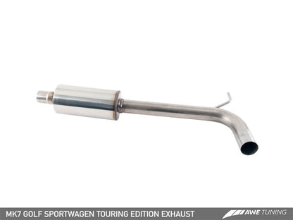 AWE Tuning VW MK7 Golf SportWagen Touring Edition Exhaust w/Chrome Silver Tips (90mm) - eliteracefab.com