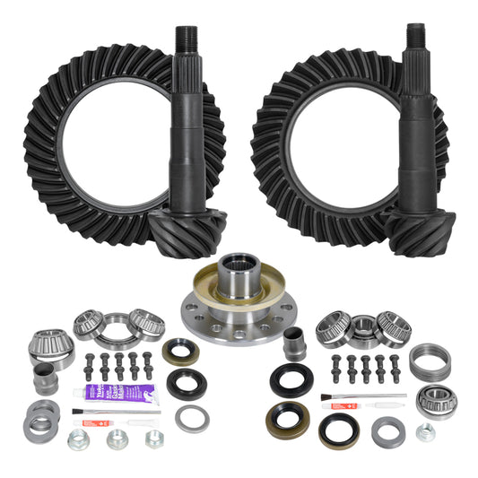 Yukon Ring & Pinion Gear Kit Front & Rear for Toyota 8/7.5R Diff (w/Factory Locker) 4.88 Ratio Yukon Gear & Axle