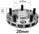 Project Kics 20mm Thick 12x1.25 56mm Hub 5-114.3 Wide Tread Spacers