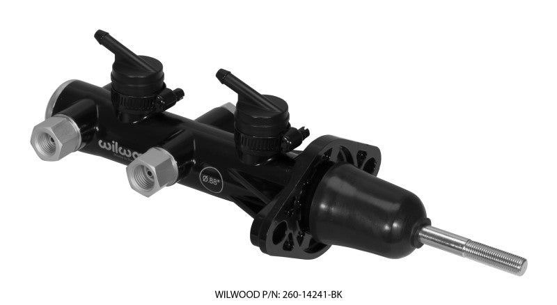 Wilwood Tandem Remote Master Cylinder - 7/8in Bore Black Wilwood