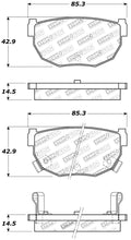 Load image into Gallery viewer, STOPTECH PERFORMANCE 89-98 240SX REAR BRAKE PADS, 309.02720 - eliteracefab.com