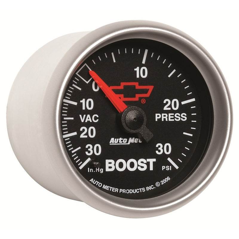 Autometer Sport-Comp II GM 52mm 30 PSI Mechanical Boost Vacumm Gauge 3603-00406