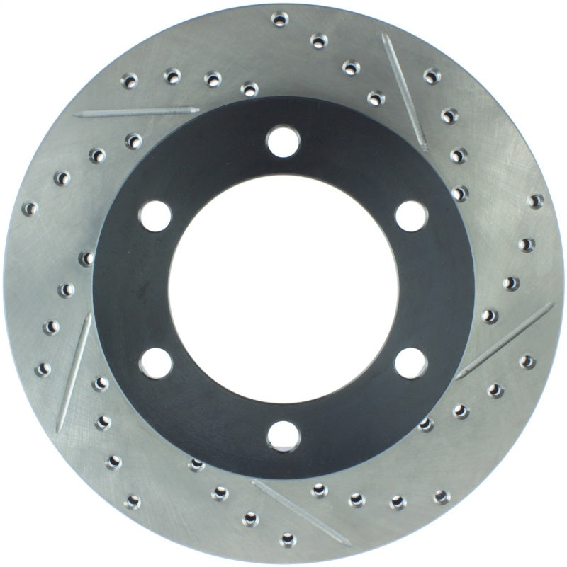 StopTech 95-03 Toyota Tacoma (6 Lug) / 96-00 4Runner Front Left Slotted & Drilled Rotor Stoptech