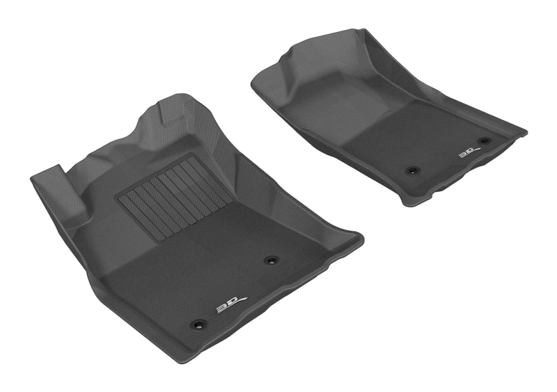 3D MAXpider 2005-2011 Toyota Tacoma Reg/ACS/DBL Cab Kagu 1st Row Floormat - Black - eliteracefab.com