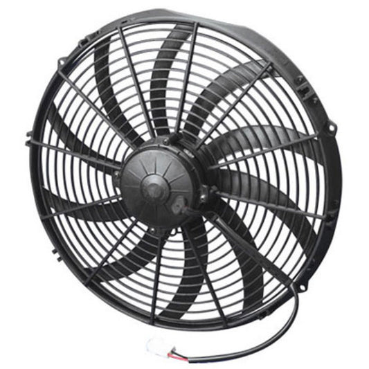 SPAL 2024 CFM 16in High Performance Fan - Pull / Curved (VA18-AP71/LL-59A) - eliteracefab.com