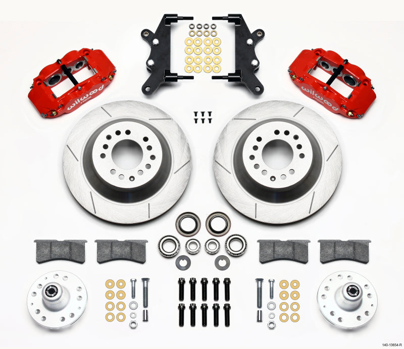 Wilwood Narrow Superlite 6R Front Hub & 1PC Rtr Kit 12.88in-Red 60-68 Ford / Mercury Full Size Wilwood