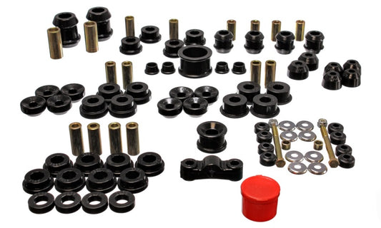 Energy Suspension 94-01 Acura Integra (except Type R) Black Hyper-Flex Master Bushing Set - eliteracefab.com