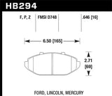 Hawk Performance HPS Brake Pads - HB294F.646