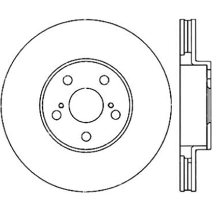 StopTech Power Slot 00-05 Celica GTS/ 01-05 GT/ 05-09 Scion tC CRYO Front Left Rotor Stoptech