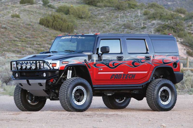 Fabtech 03-08 Hummer H2 4WD w/Rear Coil Springs 6in Perf. System w/Perf. Shocks - eliteracefab.com