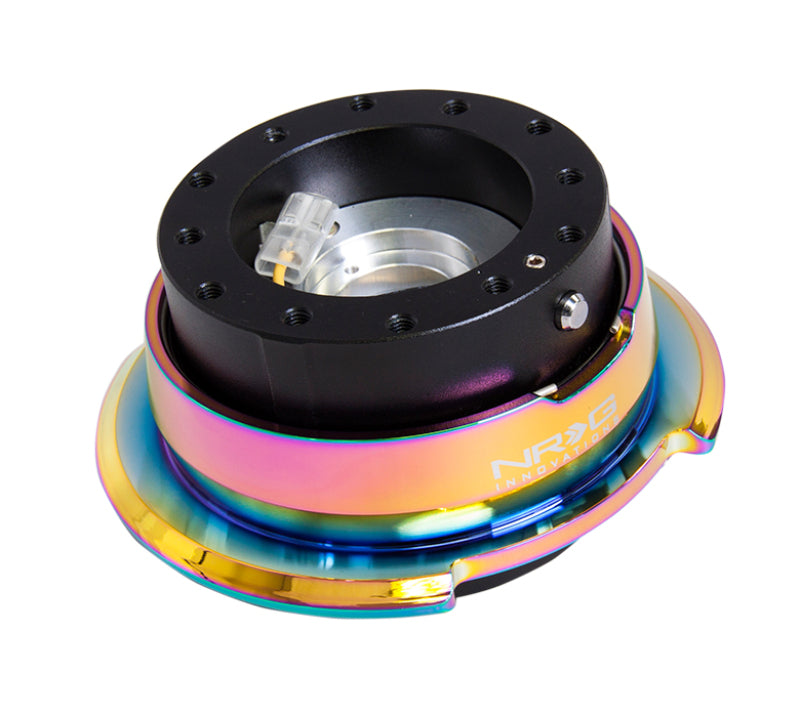 NRG Quick Release Gen 2.8 Black Body Neo Chrome Ring - eliteracefab.com