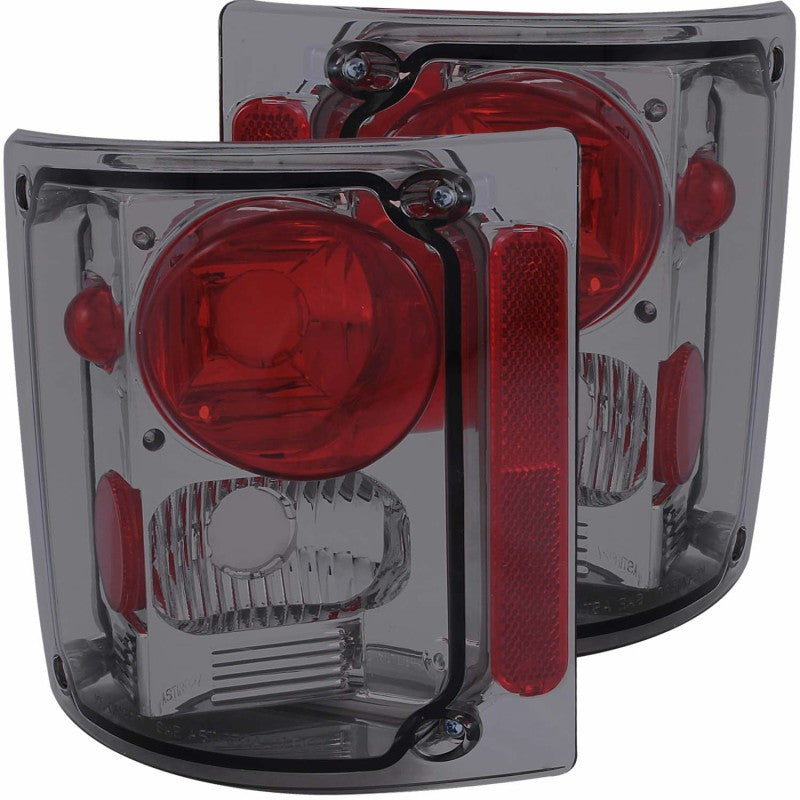 ANZO USA Chevrolet C Taillights Smoke; 1973-1987 - eliteracefab.com