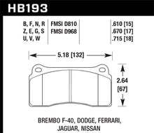 Load image into Gallery viewer, Hawk Performance DTC-70 Brake Pads - HB193U.610