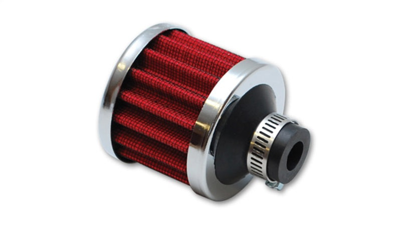 Vibrant Crankcase Breather Filter w/ Chrome Cap 1.25in 32mm Inlet ID - eliteracefab.com