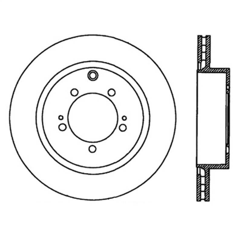 StopTech Power Slot 03-06 Evo 8 & 9 Slotted Right Rear Rotor - eliteracefab.com