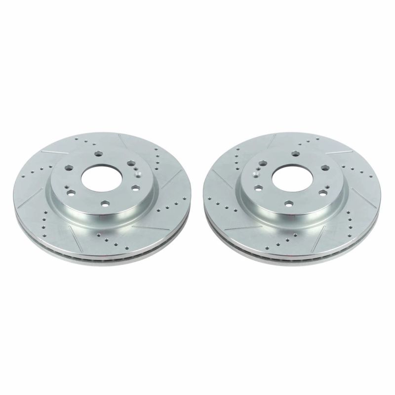 Power Stop 19-20 Chevrolet Silverado 1500 Front Evolution Drilled & Slotted Rotors - Pair - eliteracefab.com