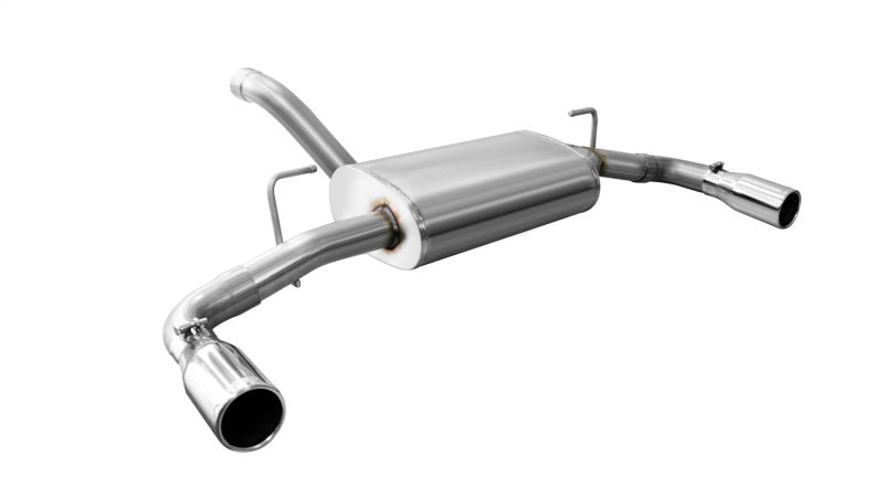 Corsa 18+ Jeep Wrangler JL 2.5in Dual Rear Exit Polished Tips Touring Axle-Back Exhaust CORSA Performance