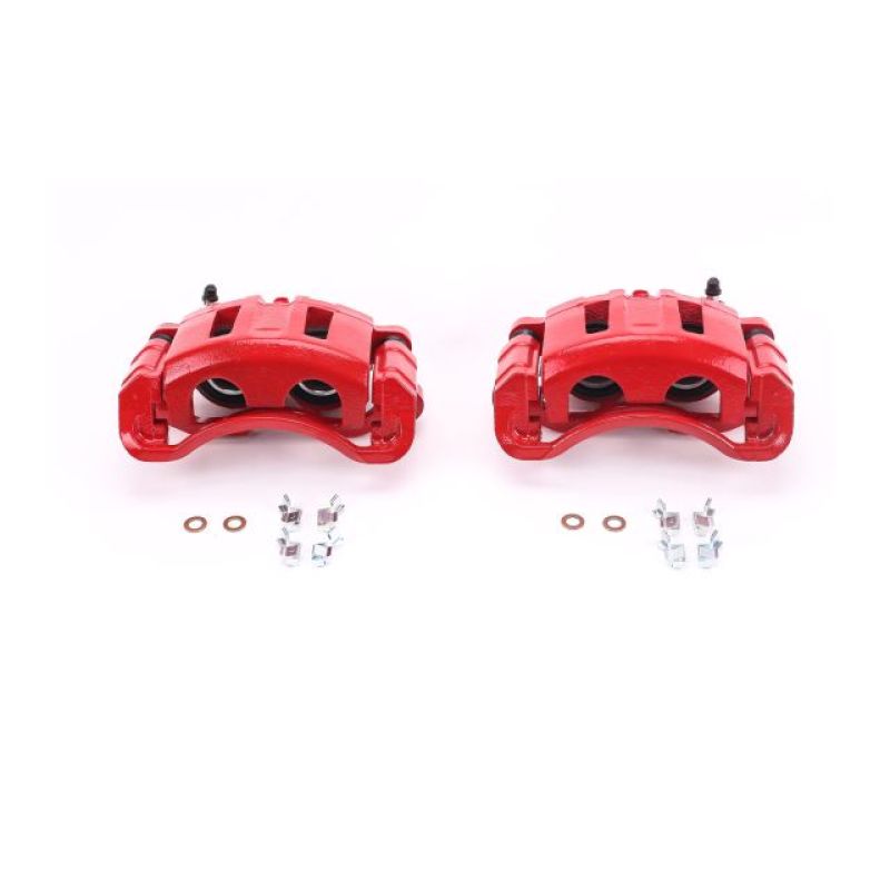 Power Stop 98-05 Chevrolet Blazer Front Red Calipers w/Brackets - Pair PowerStop