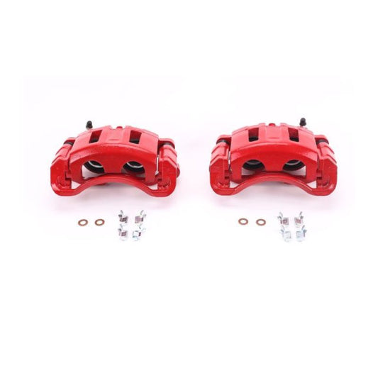 Power Stop 98-05 Chevrolet Blazer Front Red Calipers w/Brackets - Pair PowerStop