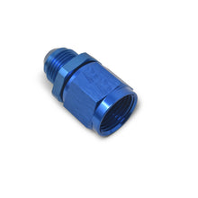 Load image into Gallery viewer, Russell Performance BLUE ANODIZED -6 TUBE COUPLING NUT W/ FLARED REDUCER TO -4 AN MALE