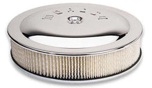 Load image into Gallery viewer, Moroso Racing Air Cleaner - 14in x 3in Filter - Flat Bottom - Steel - Chrome Plated - 4500