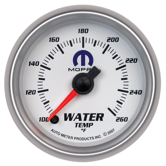 Autometer Mopar 52.4mm SSE 100-260 Degree F Water Temperature Gauge 880032