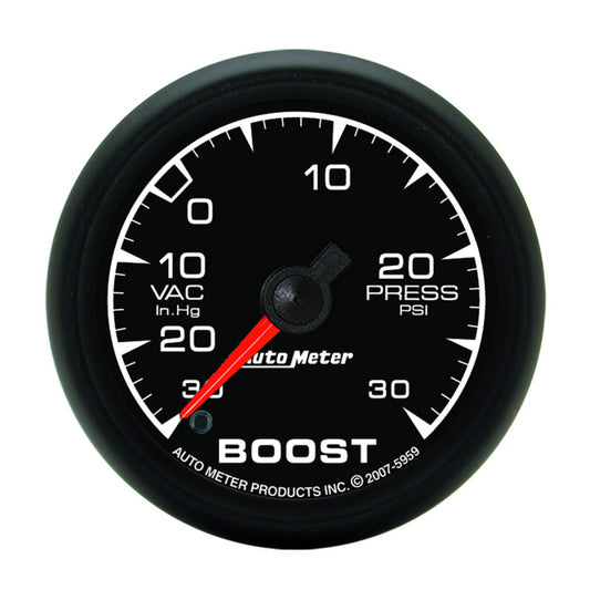 Autometer ES 52mm Full Sweep Electronic 30 In Hg-Vac/30 PSI Vacuum/Boost Gauge 5959