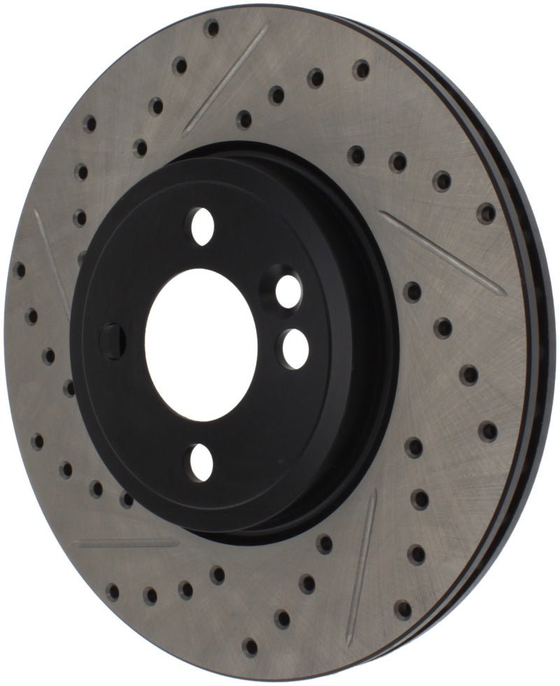 StopTech Slotted & Drilled Sport Brake Rotor 07-13 Mini Cooper - eliteracefab.com