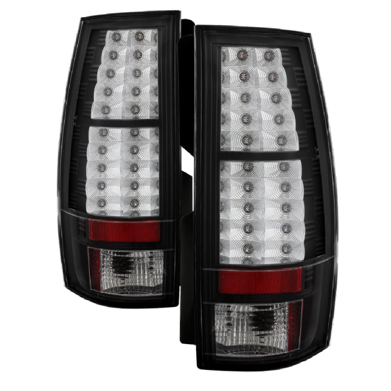 Spyder Chevy Suburban/GMC Yukon/Yukon Denali 07-14 LED Tail Lights Blk ALT-YD-CSUB07-LED-BK - eliteracefab.com