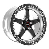 Weld S71 15x8.33 / 5x4.5 BP / 4.5in. BS Black Wheel (Low Pad) - Black Single Beadlock