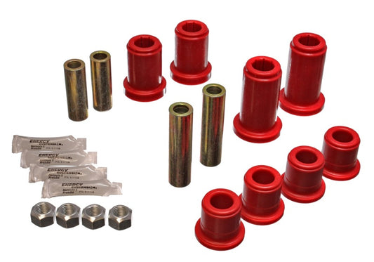 Energy Suspension 01-06 GM Silverado C2500 HD 2WD/K2500 HD 4WD Red Front End Control Arm Bushing Set - eliteracefab.com