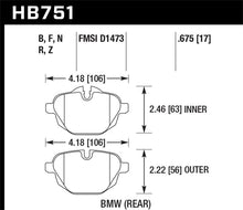 Load image into Gallery viewer, Hawk 2015 BMW 428i Gran Coupe / 11-16 535i / 11-16 X3/X4 PC Rear Brake Pads - eliteracefab.com