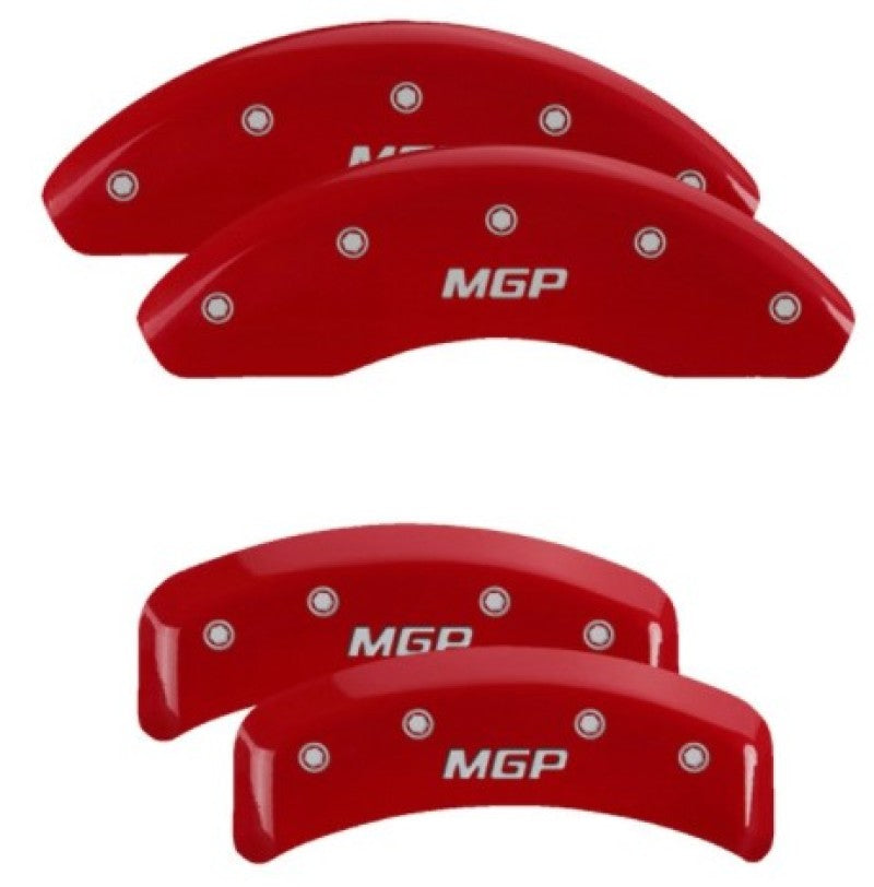 MGP 4 Caliper Covers Engraved Front & Rear MGP Red Finish Silver Characters 1987 BMW 325 MGP