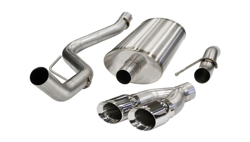 Corsa 11-13 Ford F-150 Raptor 6.2L V8 Polished Sport Cat-Back Exhaust CORSA Performance