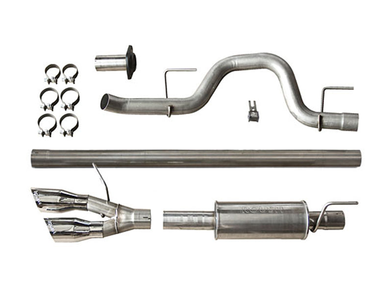 ROUSH 2011-2014 Ford F-150 3.5L/5.0L/6.2L Side Exit Performance Exhaust System (Incl. SVT Raptor) - eliteracefab.com