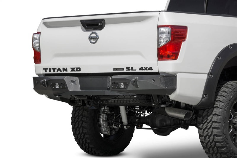 Addictive Desert Designs 16-18 Nissan Titan XD Stealth Fighter Rear Bumper w/ Backup Sensor Cutout Addictive Desert Designs