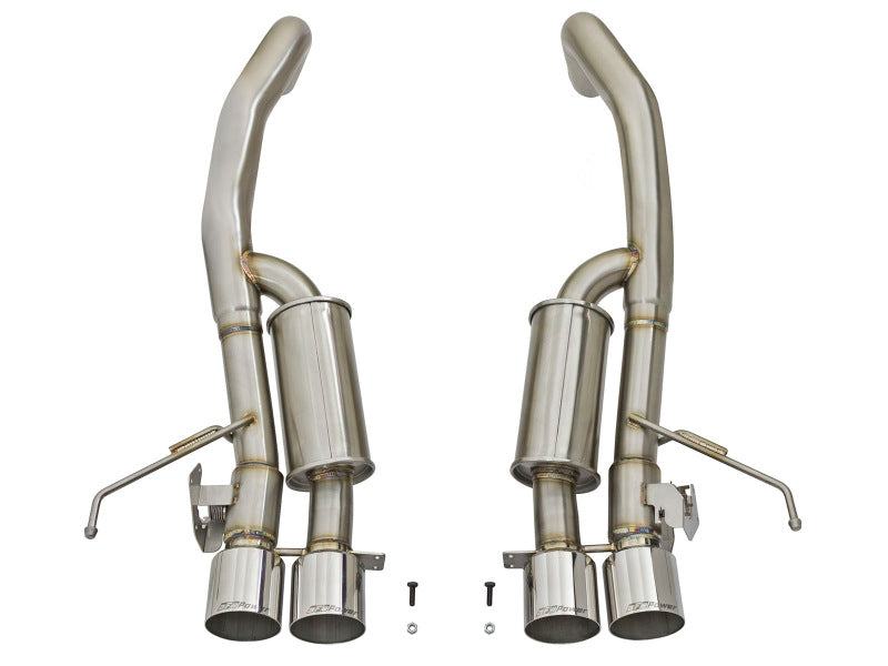 aFe MACHForce XP 3in-2 1/2in Axle Back 304SS Exhaust w/ Polished Tips 15-17 Chevy Corvette Z06 aFe