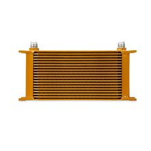 Load image into Gallery viewer, Mishimoto Universal 19 Row Oil Cooler - Gold - eliteracefab.com