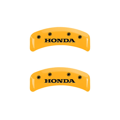 MGP 4 Caliper Covers Engraved Front & Rear i-Vtec Black finish silver ch MGP