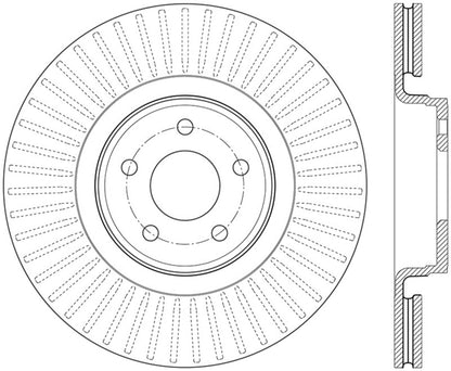 StopTech 14+ Ford Focus ST w/ 335mm Brakes Front Right Slotted & Drilled Rotor - eliteracefab.com