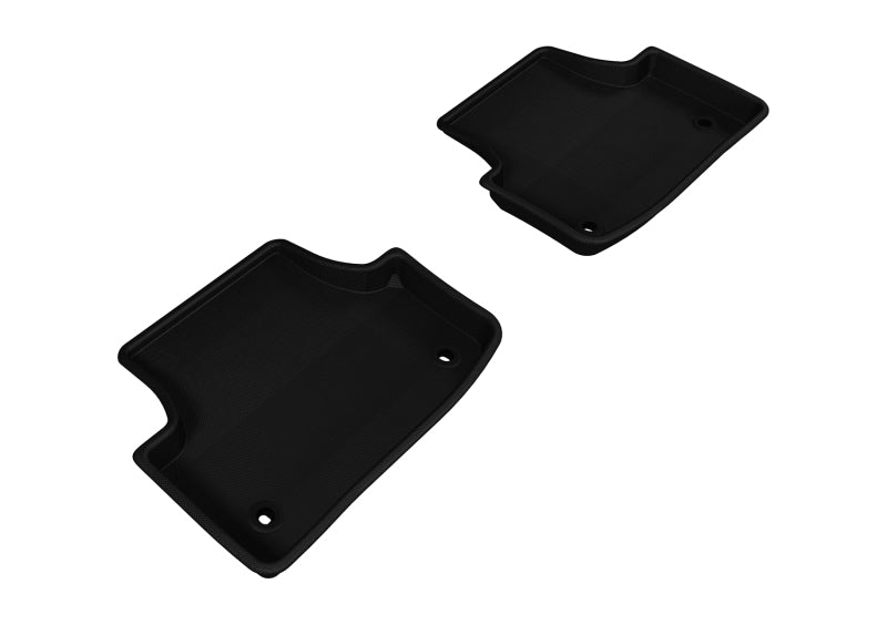 3D MAXpider 2015-2020 Audi A3/A3 Sportback E-Tron/RS3/S3 Kagu 2nd Row Floormats - Black - eliteracefab.com