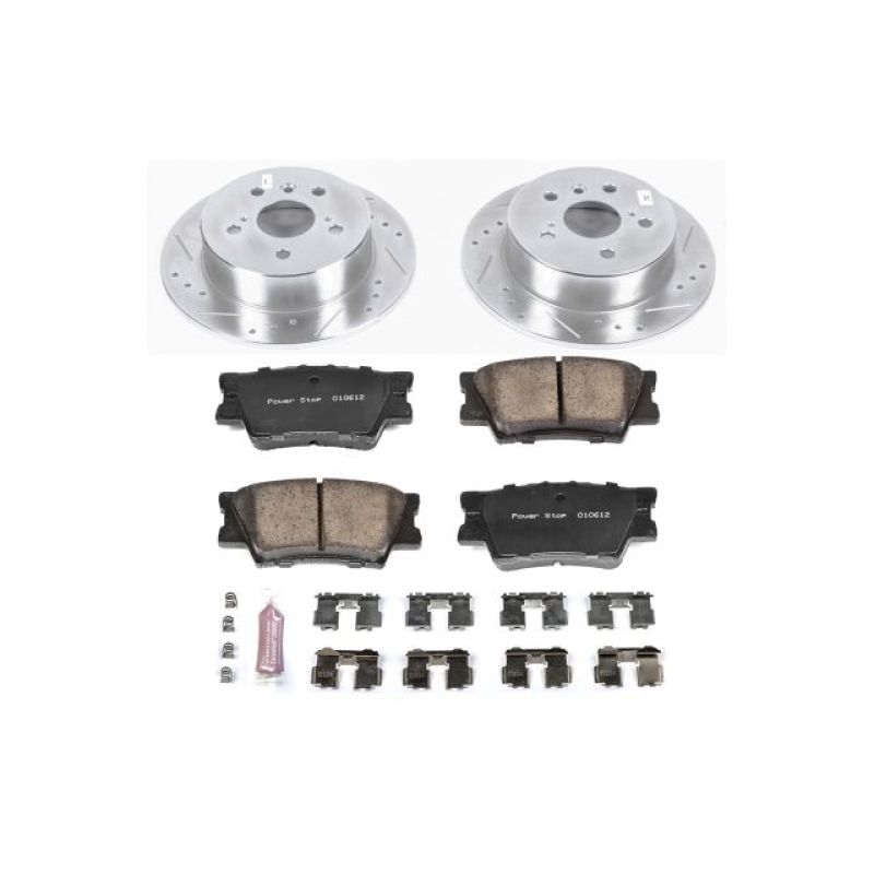 Power Stop 13-18 Lexus ES300h Rear Z23 Evolution Sport Brake Kit - eliteracefab.com