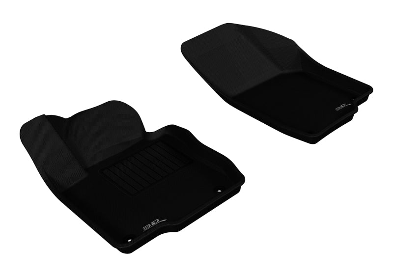 3D MAXpider 2012-2019 Volkswagen Passat Kagu 1st Row Floormat - Black - eliteracefab.com