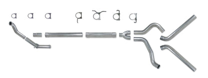 Diamond Eye KIT 4in TB MFLR RPLCMENT PIPEDUALALUM94-97 5 7 3L F250/F350 PWRSTROKE NFS Diamond Eye Performance