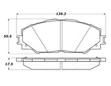 StopTech Premium Ceramic Front Brake Pads - 308.12100