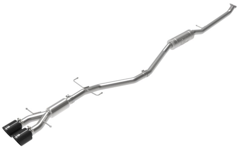 aFe Takeda 2.5in 304SS Cat-Back Exhaust System w/ Black Tips 17-20 Honda Civic Si Sedan I4 1.5L - eliteracefab.com